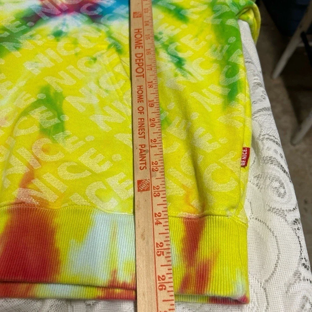 NiceKicks by Nike Tie-Dye‎ Hoodie with 'Nice' Print